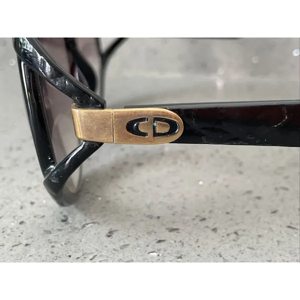 Christian Dior 2320-90 Eyeglasses Frames ONLY black oversized Made In Germany - Image 4