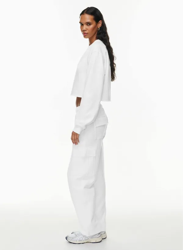 Aritzia TNA Terry Fleece Perfect Cropped Sweatshirt - Image 2