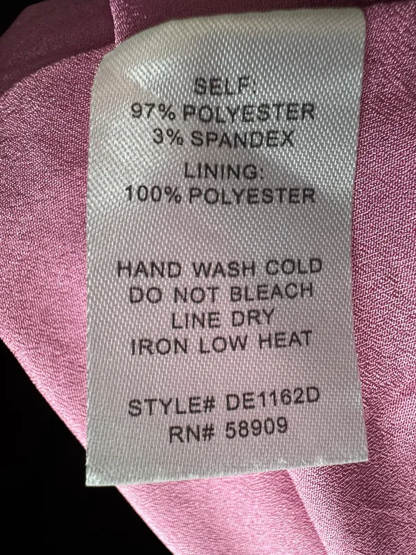 Gianni Bini Rose Pink Floral Jacquard Dress Size Large - Image 9