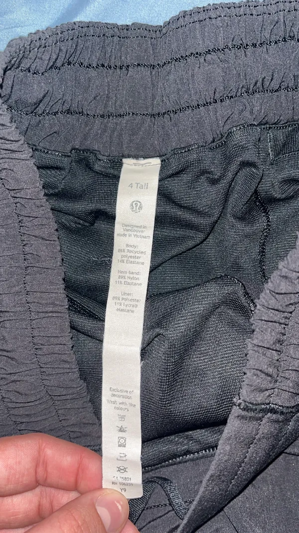 Black Lululemon Shorts 4" Hotty Hot - Image 3