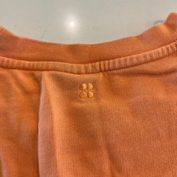 Sweaty Betty‎ After Class Crop Sweatshirt Orange Size Small 4-6 - Image 5