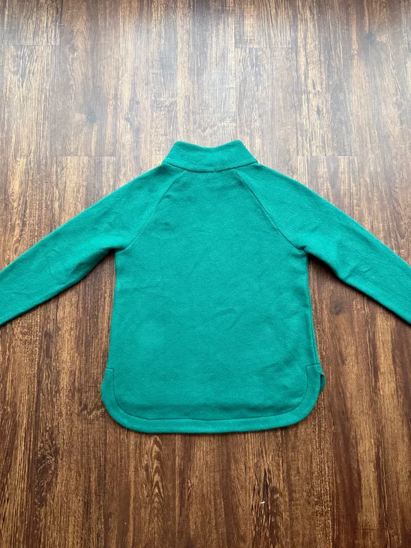 NWT Talbots Women’s Lush Green Fleece Mockneck Pullover Sweater - Size SP - Image 4