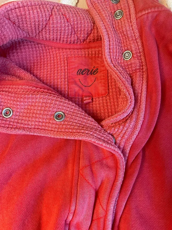 Red Aerie Sweatshirt Oversized - Image 2