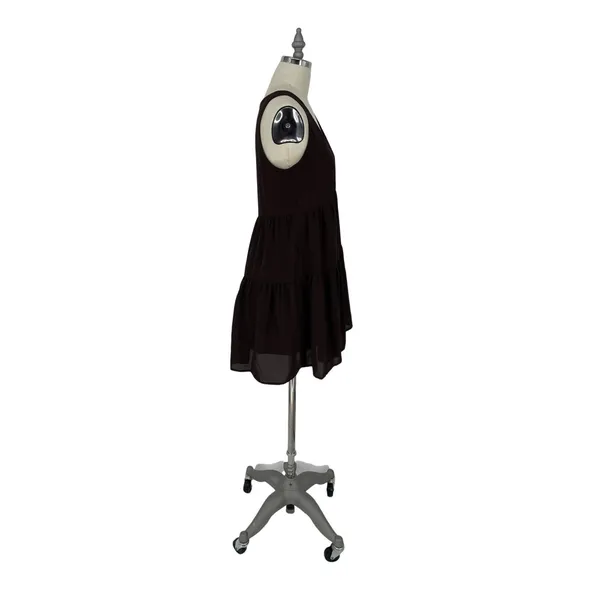 Tree Eighty Two Tiered Babydoll‎ Dress Boho Womens Black XS $88 - Image 4