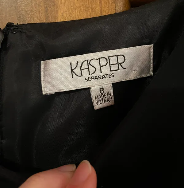 Simple Classic Black Dress Size 8 - Image 2