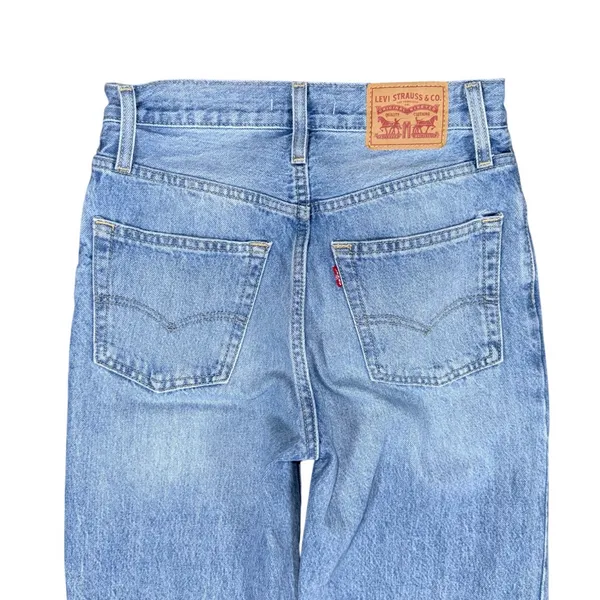 Levi’s ’94 Baggy Destructed Jeans Light Wash High Rise Straight Leg Size 25 x 31 - Image 5