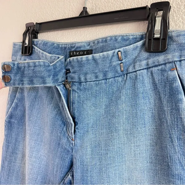 Theory‎ Women's Tara Wide Leg Boot Cut Flare Jeans - Image 5