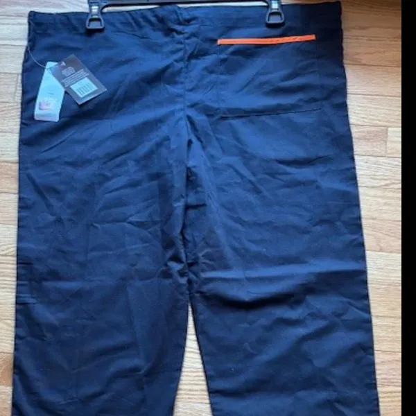 Chicago Bears NFL Team Apparel Scrub Duds Pants Navy Blue Orange NWT Size XS - Image 4