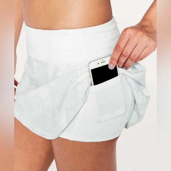 Lululemon Pace Rival Skirt (Regular) No Panels Eternal Wave White Size 4 - Image 4