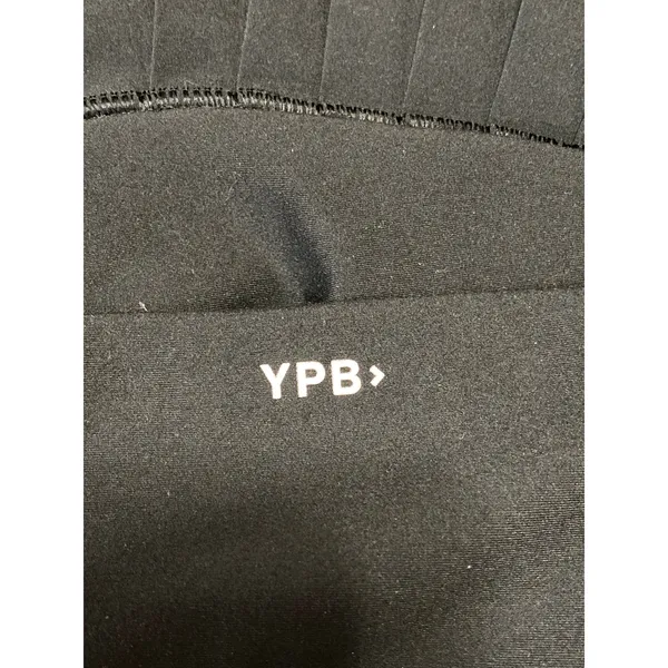 YPB Black Pleated Casual Activewear Mini Skater Tennis Flare A-Line Skirt Size L - Image 4