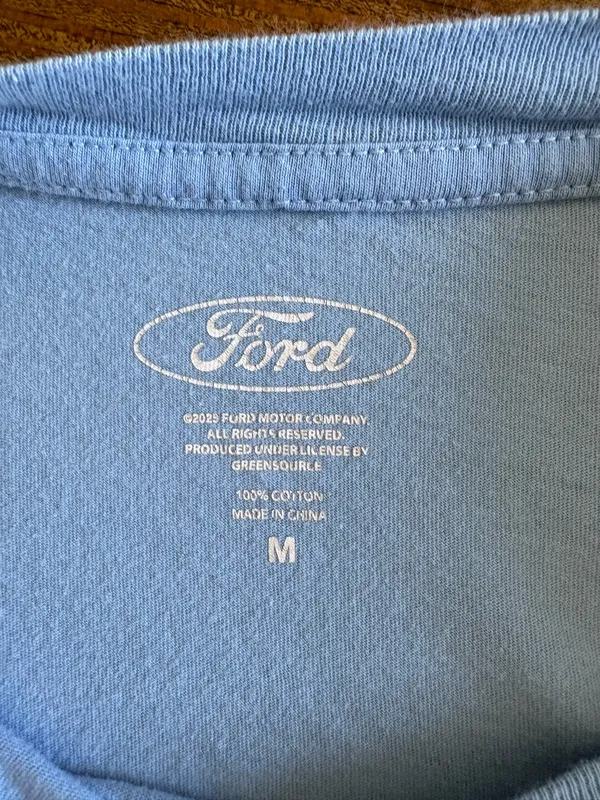 Ford Light Blue Outer Banks Bronco Tee Size M - Image 4
