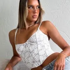 White Fox Corset Boutique Top - Image 2
