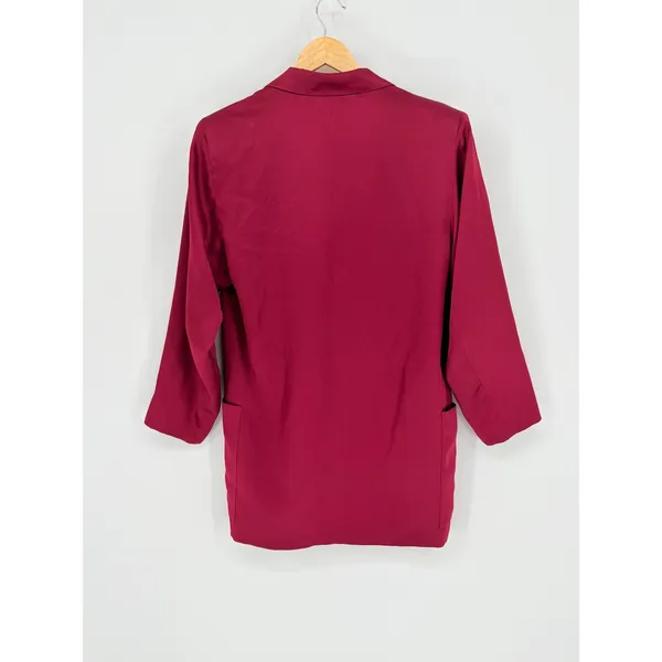 Ann‎ Taylor Blazer Women 10 Magenta Pink Vintage Single Button Lined 80s 90s - Image 4