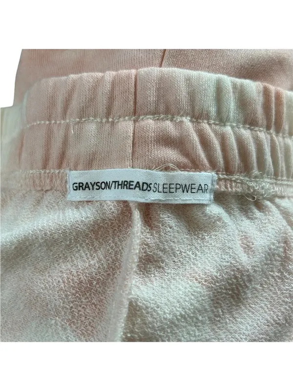Grayson Threads Pink Tie Dye Heart Sleep Shirt and Shorts Medium - Image 7