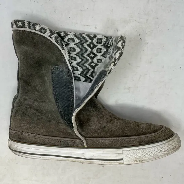 Converse Beverly Suede High Top Boots Knit Lining Womens Size 9 - Image 8