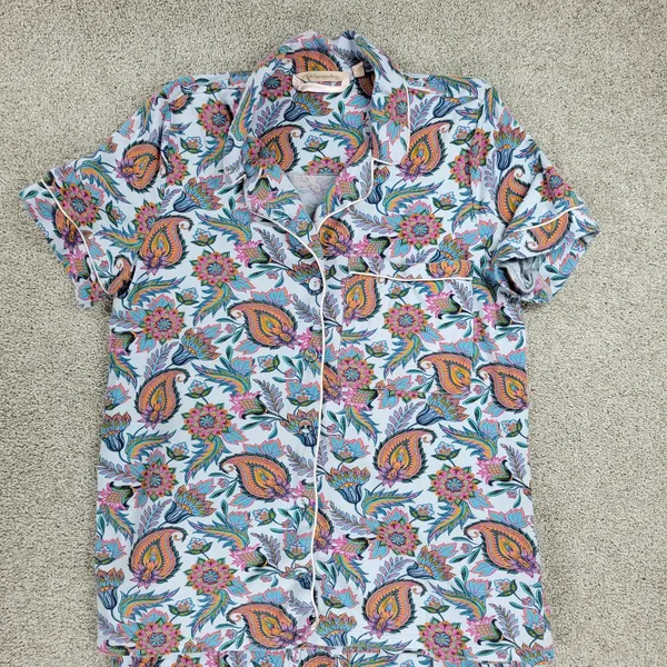 Soft Surroundings Harbor Orleans Pajamas Womens XS Floral Paisley Sleepwear - Image 3