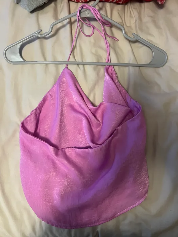 Pink Silk Top - Image 2