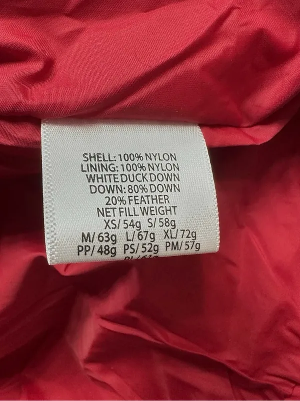 Eileen Fisher Red Weather Resistant High Collar Duck Down Puffer Vest Size S - Image 5