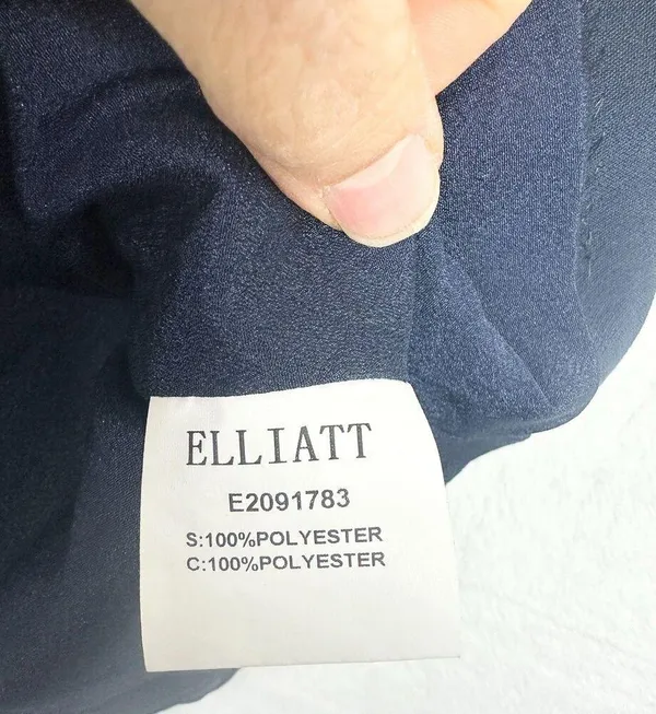 Elliatt Ophelia One Shoulder Dress Size Small Navy Pockets Special Occasion - Image 9