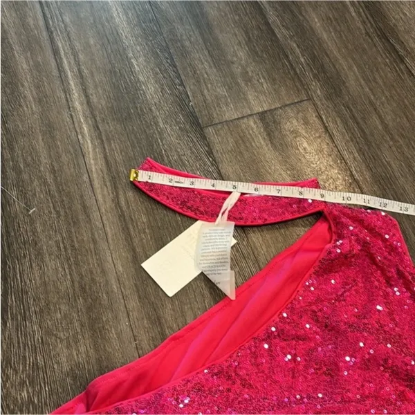 Grace Karin Hot Pink Sequenced Halter Top Size XL (NWOT) - Image 7