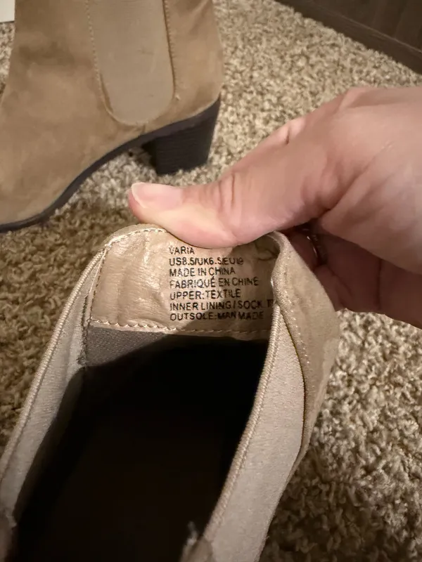 Tan booties Size 8.5 - Image 5