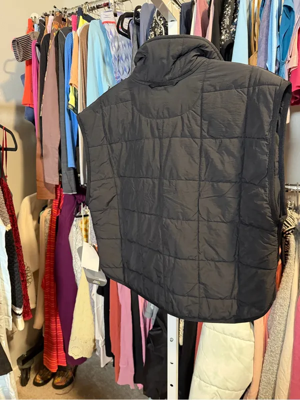 Free people movement pippa puffer packable vest black $148 xsmall - Image 3