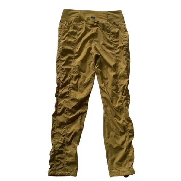 Prana Koen Pant Womens Small Short Khaki Ruched Hiking Outdoor Gorpcore - Image 3