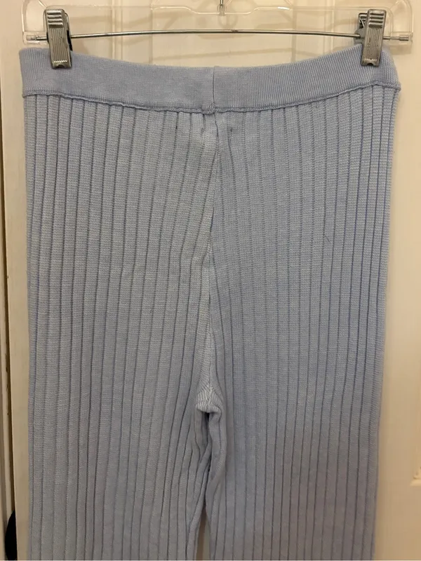 NWT!! Aerie Late Night Sweater Pants in Sky Blue - Image 9