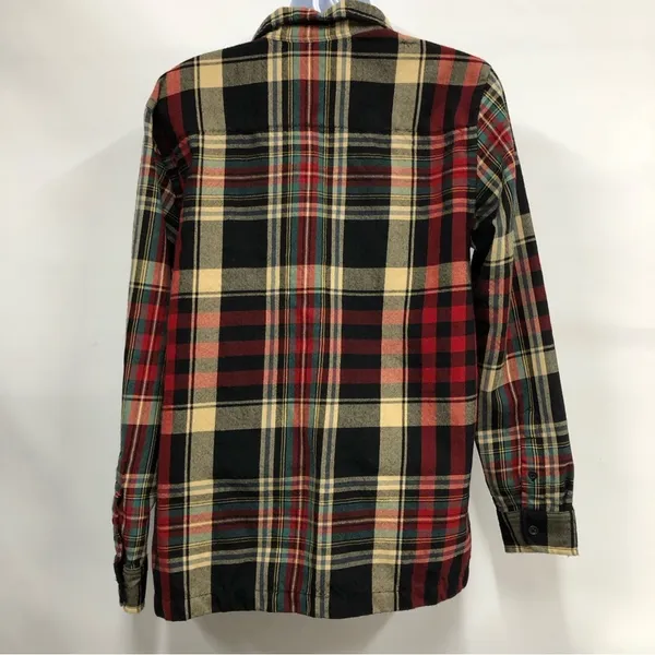 Lauren Ralph Lauren plaid button down shirt size M women’s top 100% wool - Image 3