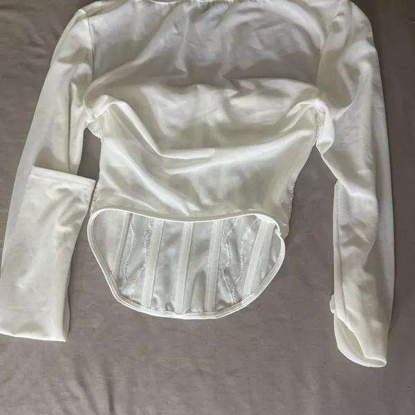 Shein‎ Elegant White Lace Corset Top Size XS - Image 2