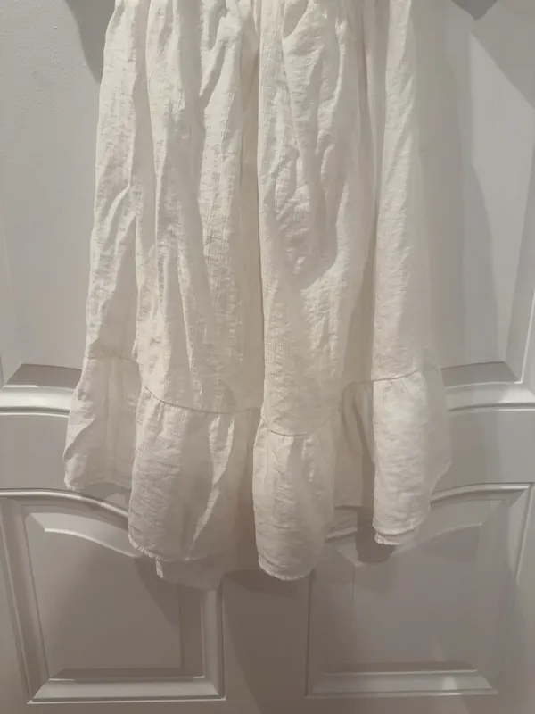 Aritzia White Puff Sleeve Mini Dress - Image 7