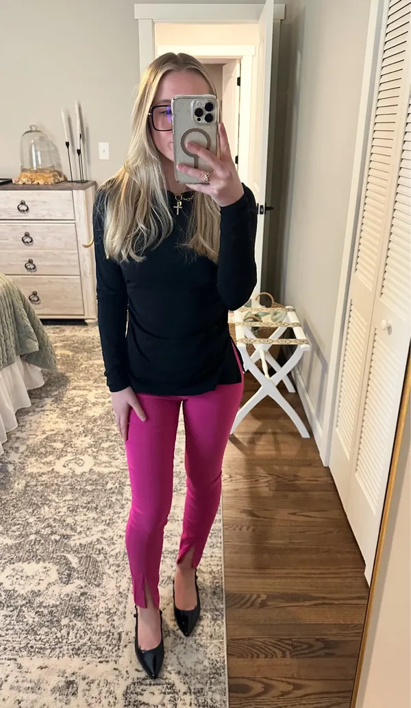 H&M Pink Business Pants  - Image 2