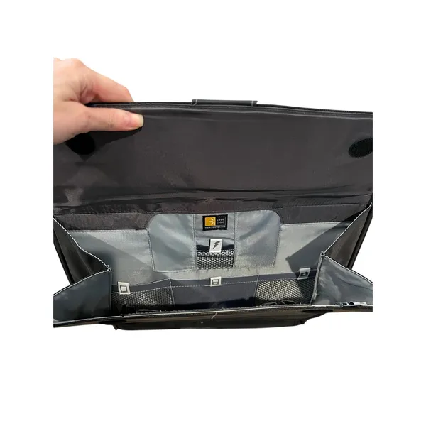 Case Logic Laptop Messenger Bag 17"x12"x3" w/ Carrying Strap Handle Black Unisex - Image 4