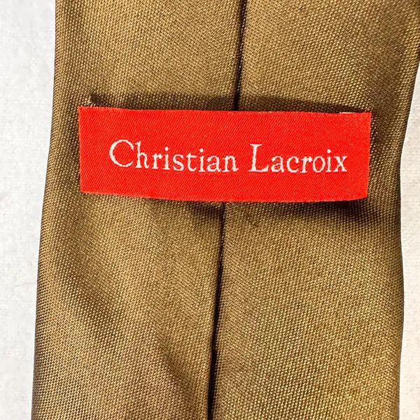 Christian Lacroix Men's Tie Vintage Silk Classic Geometric Multicolor - Image 8