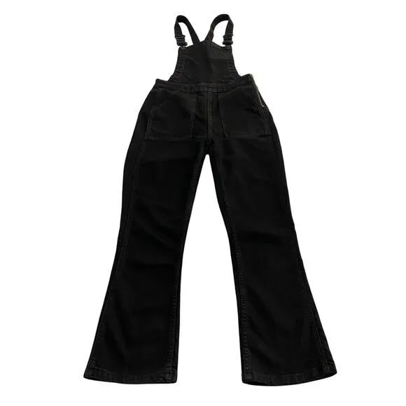 Madewell Cali Demi-Boot Overalls in‎ Black Frost size XS - Image 3