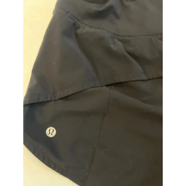 Lululemon Size 4 Tall‎ Speed Up Short 4" Lined Pocket Black Running Yoga W7AYMT - Image 3