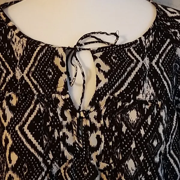 American eagle western tribal boho rodeo peasant blouse M - Image 3