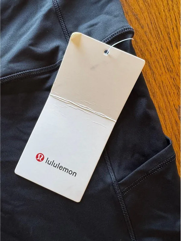 Lululemon Fast & Free With Pockets High Rise 25” Black Size 10 NWT - Image 4