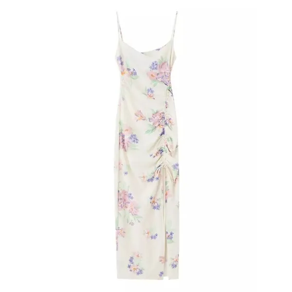 Zara Floral Ruched Dress‎ - Image 3
