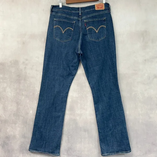Levis Women Classic Bootcut‎ Jeans Size 12M Stretch Western Indie Heritage Lapis - Image 16