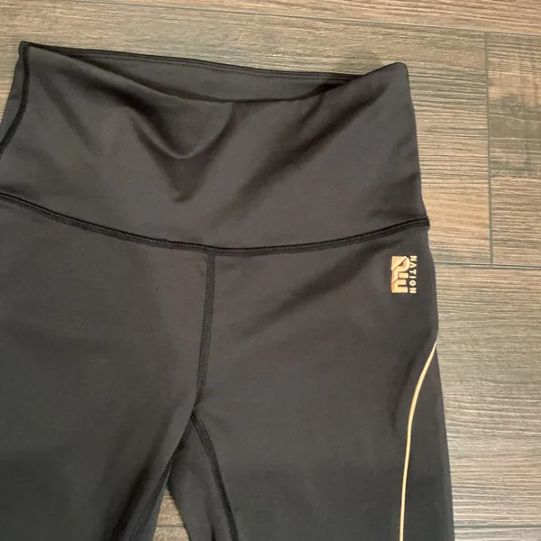 P.E Nation Activewear Leggings Black Lime Green Colorblock High Rise Small S P - Image 3