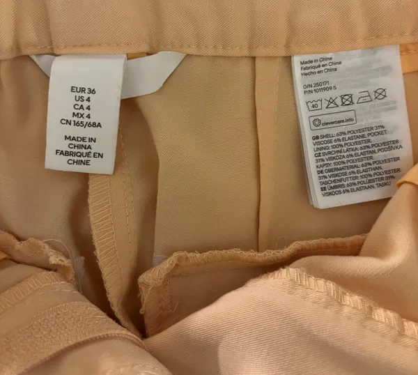 H&M Women's Straight Leg Trouser Size US 4 - Image 4