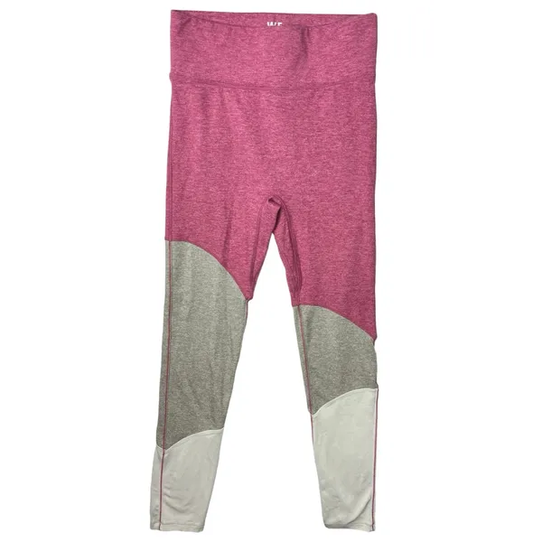 We Me Pink Gray Tri Tone Colorblock Workout Yoga Athletic Two Piece Set Size S - Image 5