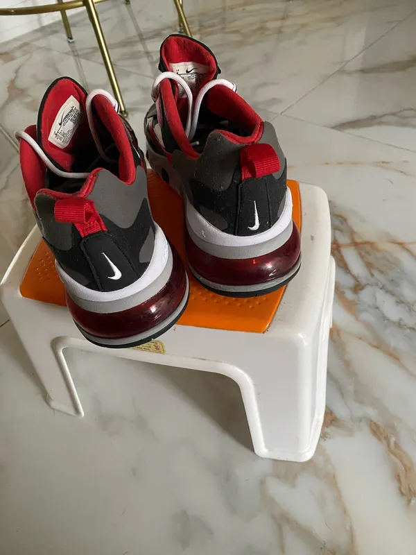 Nike Air Max Red and White Sneakers - Image 7