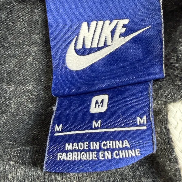 Vintage Nike Hoodie Womens M Gray Y2K Just Do It Athleisure Sporty Streetwear - Image 3