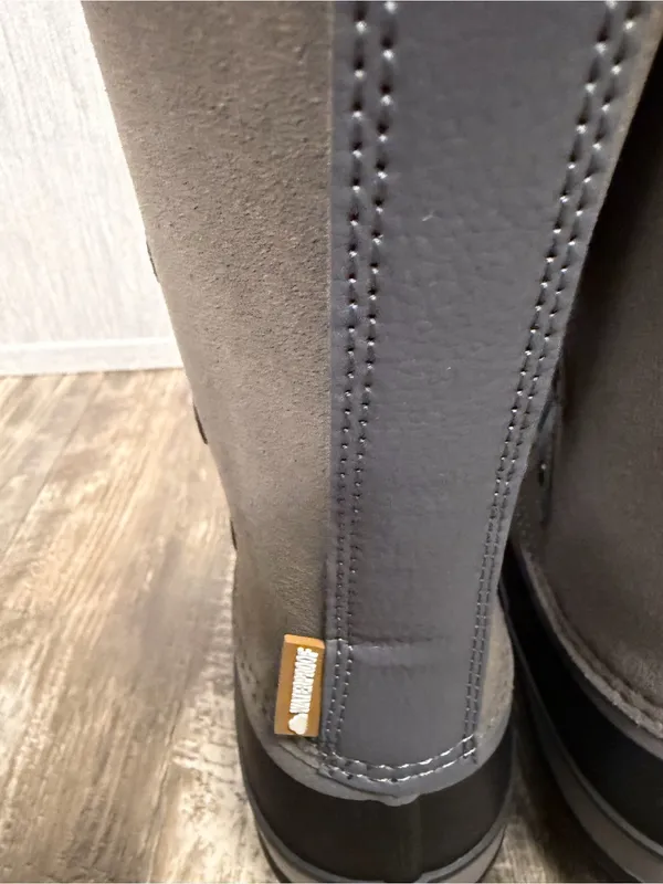 Project Cloud Women's Fur-Trim Leather Waterproof Winter Boots - Gray Size 9 - Image 7