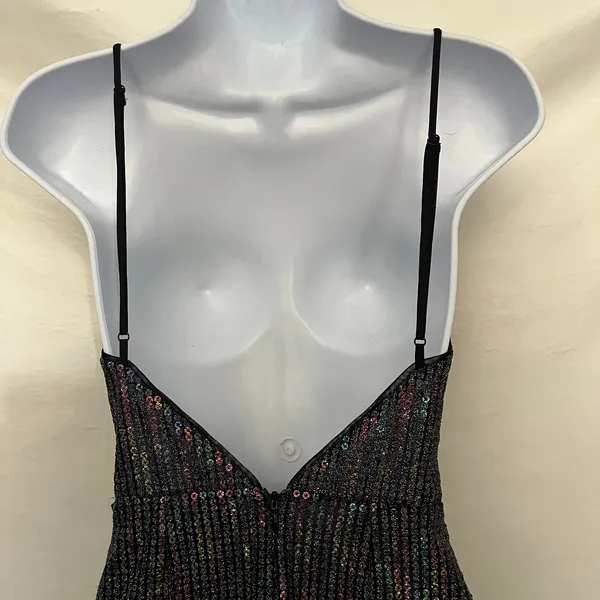 X By NBD Y2K Sequin Rainbow Mini Dress XS Club Festival Revolve Indie Sleaze - Image 9