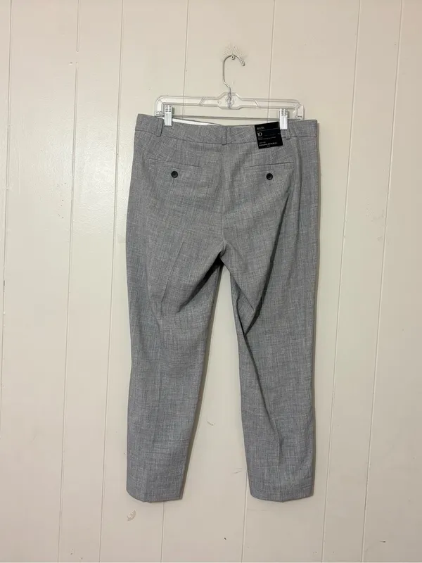 Banana Republic Avery Mid Rise Straight Ankle Pants Gray Novelty Size 10 NWT - Image 7