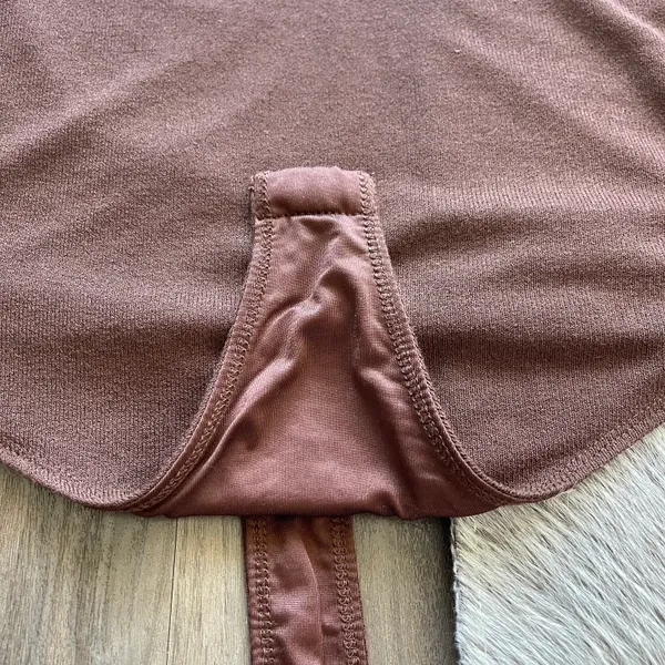 Lovers + Friends brown long sleeve bodysuit from revolve - Image 6