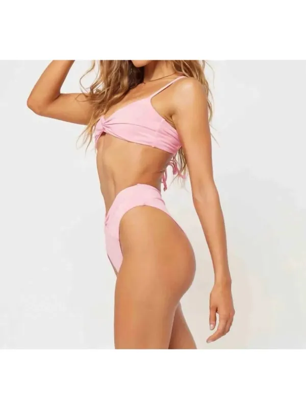 L*Space Nancy Lee Bikini Bottom in Crystal Pink XSmall New Womens Swimsuits - Image 8
